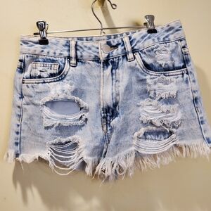 SWS Denim Co. High Rise Distressed short size 3